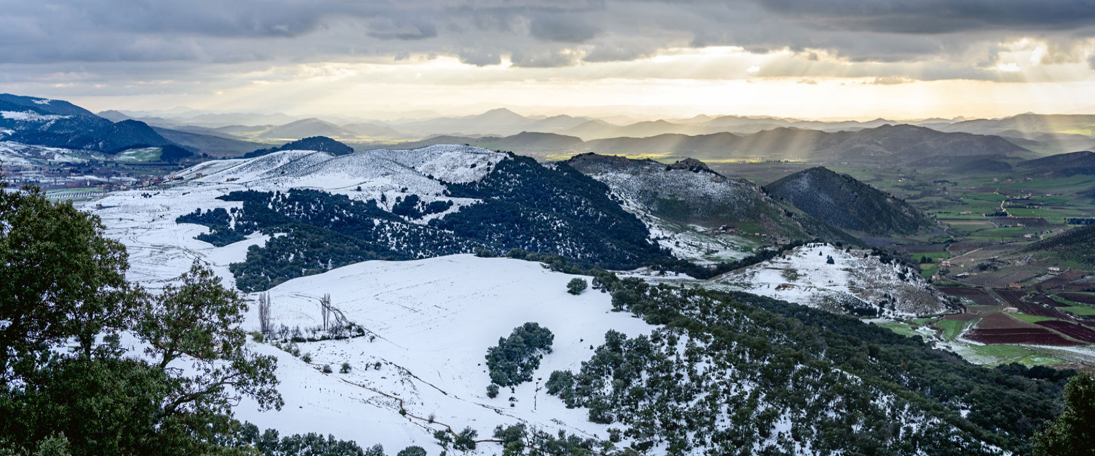 landscape view from ifrane morocco over snowy mountains luisa puccini